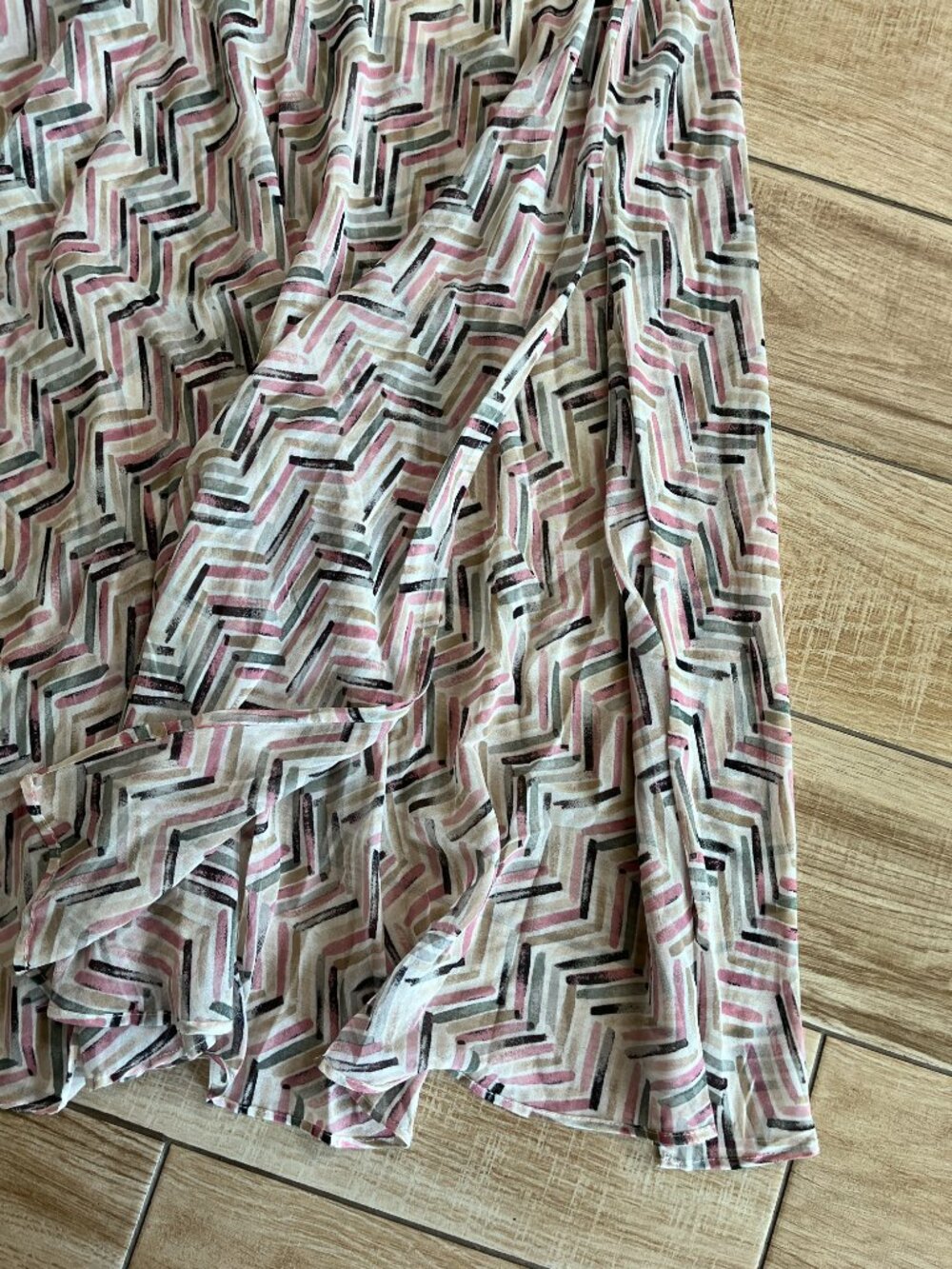 Womens NWT White House Black Market Pink Printed Maxi Dress - 4 - Picture 4 of 9